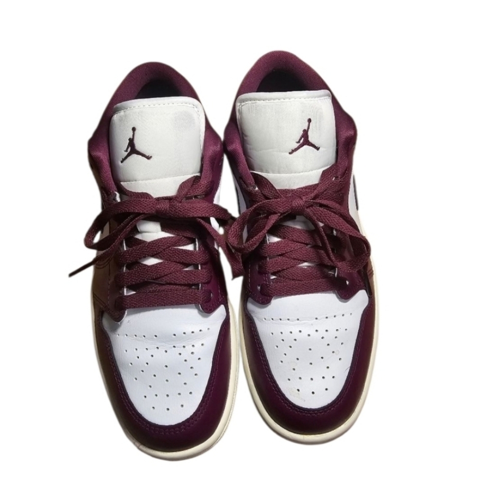 NIKE AIR JORDAN Womens Air Jordan 1 Low Bordeaux DC0774-161 MAUVE Size 8.5 - Picture 9 of 10